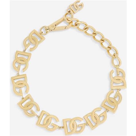 choker dolce gabbana|Choker with multiple DG logos .